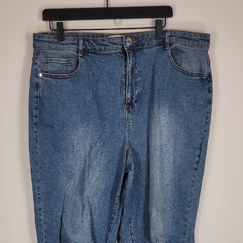 Eloquii Classic Blue TALL Straight Leg Jeans